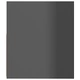 ТВ шкаф с LED осветление, сив гланц, 90x35x40 см