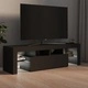 ТВ шкаф с LED осветление, сив, 140x36,5x40 см
