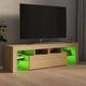 ТВ шкаф с LED осветление, сонома дъб, 140x36,5x40 см