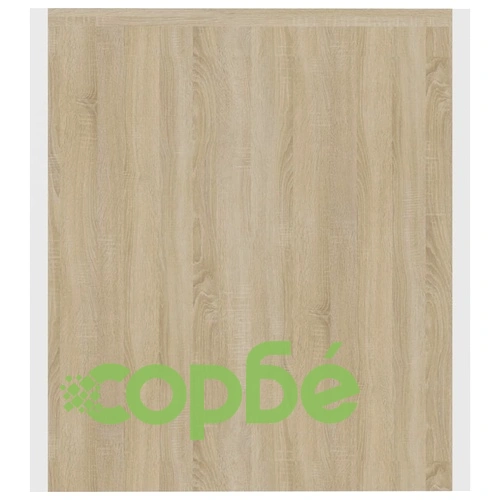 ТВ шкаф с LED осветление, бяло и дъб сонома, 140x36,5x40 см ➤ топ цена ➤ sorbe.bg