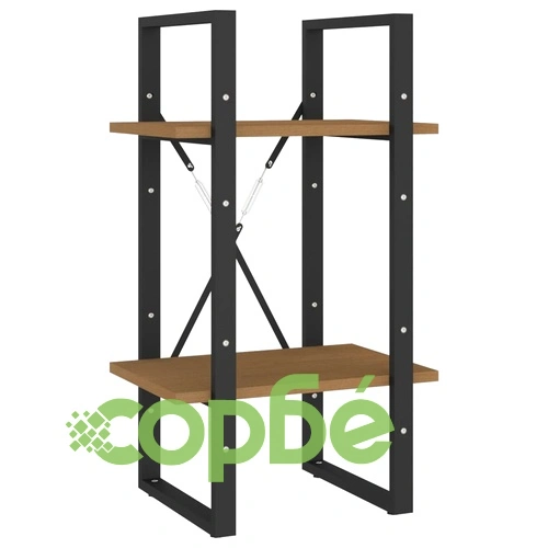 2-етажна библиотека, 40x30x70 см, борово дърво масив ➤ топ цена ➤ sorbe.bg