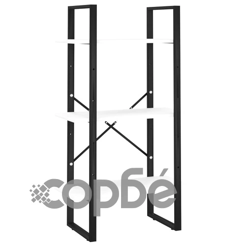 Стелаж за съхранение, бял, 60x30x105 см, инженерно дърво ➤ топ цена ➤ sorbe.bg