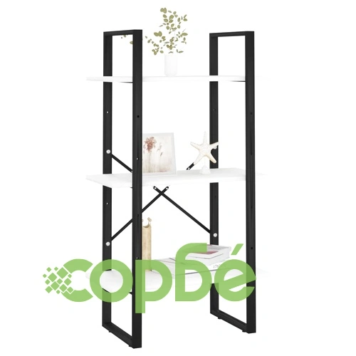 Стелаж за съхранение, бял, 60x30x105 см, инженерно дърво ➤ топ цена ➤ sorbe.bg