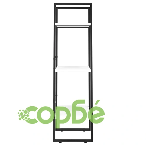 Стелаж за съхранение, бял, 60x30x105 см, инженерно дърво ➤ топ цена ➤ sorbe.bg