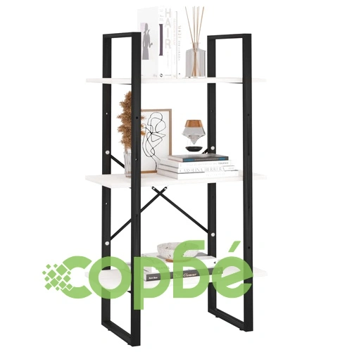 Стелаж за съхранение, бял, 60x30x105 см, бор масив ➤ топ цена ➤ sorbe.bg