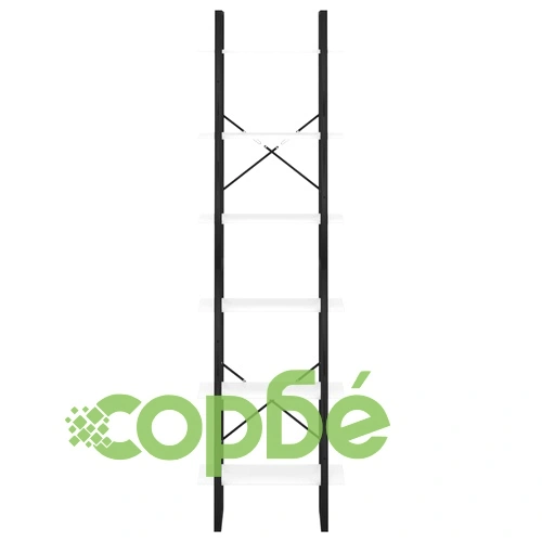 Етажерка, бяла, 60x30x210 см, инженерна дървесина ➤ топ цена ➤ sorbe.bg