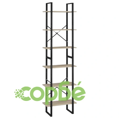 Етажерка, сонома дъб, 60x30x210 см, инженерна дървесина ➤ топ цена ➤ sorbe.bg