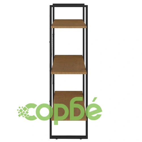 3-етажна библиотека, 80x30x105 см, борово дърво масив ➤ топ цена ➤ sorbe.bg