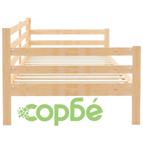 Дневно легло, борово дърво масив, 90x200 см ➤ топ цена ➤ sorbe.bg