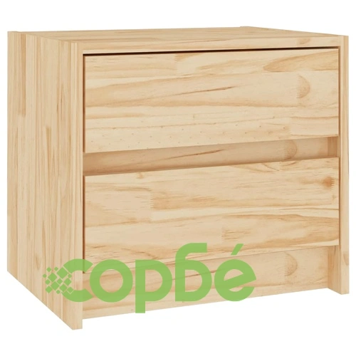 Нощно шкафче, 40x30,5x35,5 см, бор масив ➤ топ цена ➤ sorbe.bg