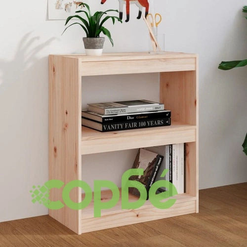 Библиотека/разделител за стая, 60x30x71,5 см, бор масив ➤ топ цена ➤ sorbe.bg