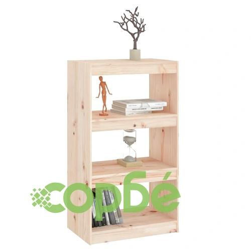 Библиотека/разделител за стая, 60x30x103,5 см, бор масив ➤ топ цена ➤ sorbe.bg