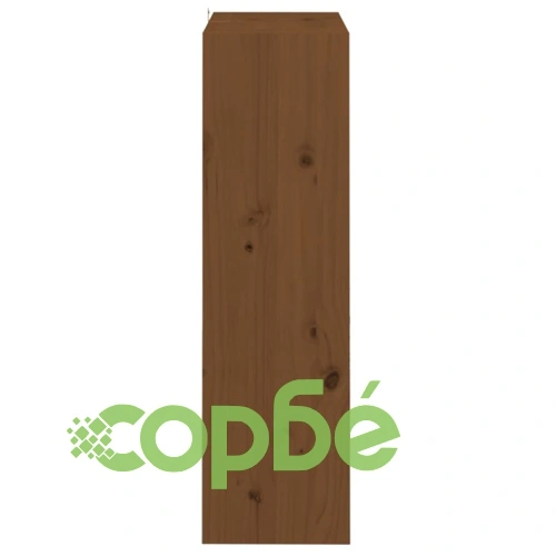 Библиотека/разделител за стая меденокафява 60x30x103,5 см бор ➤ топ цена ➤ sorbe.bg