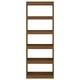 Библиотека/разделител за стая меденокафява 60x30x167,5 см бор
