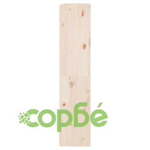 Библиотека/разделител за стая, 80x30x135,5 см, бор масив ➤ топ цена ➤ sorbe.bg