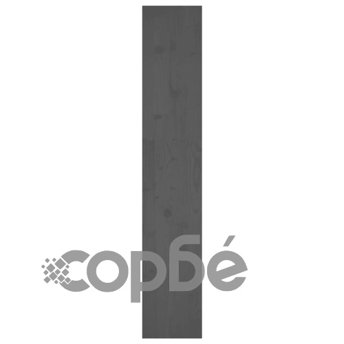 Библиотека/разделител за стая, сива, 80x30x167,4 см, бор масив ➤ топ цена ➤ sorbe.bg
