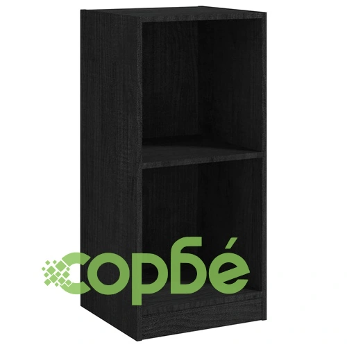 Страничен шкаф, черен, 35,5x33,5x76 см, борово дърво масив на топ цена от sorbe.bg Страничен шкаф, черен, 35,5x33,5x76 см, борово дърво масив ➤ топ цена ➤ sorbe.bg
