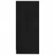 Страничен шкаф, черен, 35,5x33,5x76 см, борово дърво масив