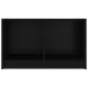 ТВ шкаф, черен, 70x33x42 см, бор масив