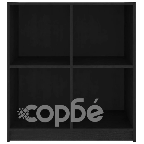 Сайдборд, черен, 70x33x76 см, бор масив ➤ топ цена ➤ sorbe.bg