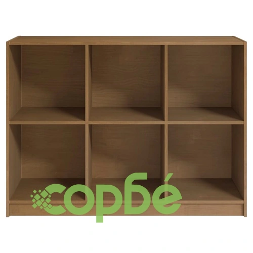 Библиотека, меденокафява, 104x33x76 см, борово дърво масив ➤ топ цена ➤ sorbe.bg