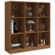 Библиотека/разделител за стая, меденокафява, 104x33,5x110см бор