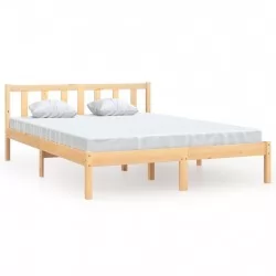 Рамка за легло, борово дърво масив, 160x200 cм