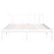 Рамка за легло без матрак, бял, 160x200 см, масивно дърво