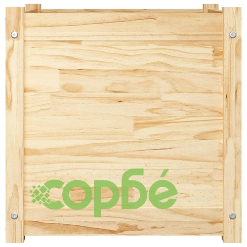 Градински сандък, 50x50x50 см, борово дърво масив ➤ топ цена ➤ sorbe.bg