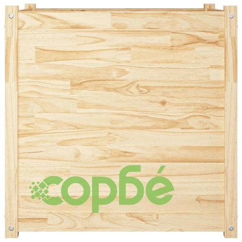 Градински сандък, 70x70x70 см, борово дърво масив ➤ топ цена ➤ sorbe.bg