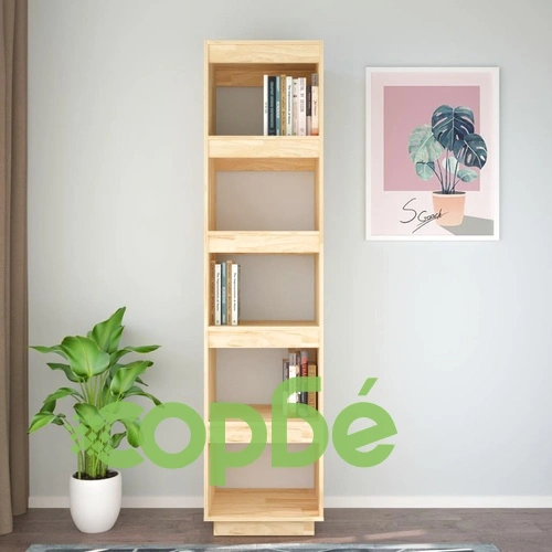 Библиотека/разделител за стая 40x35x167 см борово дърво масив ➤ топ цена ➤ sorbe.bg