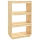 Библиотека/разделител за стая, 60x35x103 см, бор масив