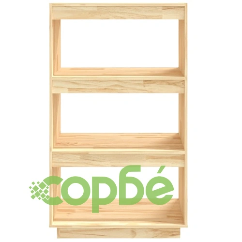 Библиотека/разделител за стая, 60x35x103 см, бор масив ➤ топ цена ➤ sorbe.bg
