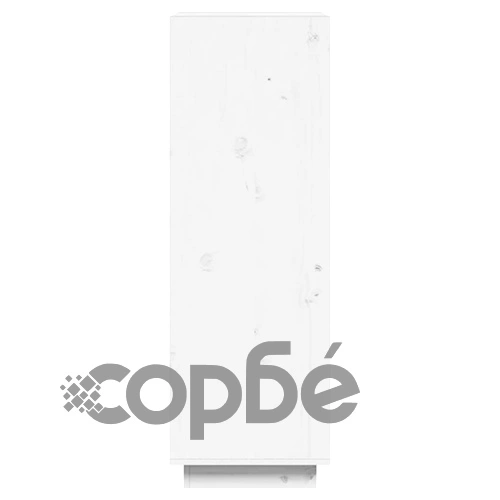 Библиотека/разделител за стая, бяла, 60x35x103 см, бор масив ➤ топ цена ➤ sorbe.bg