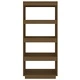 Библиотека/разделител за стая, меденокафява, 60x35x135 см, бор