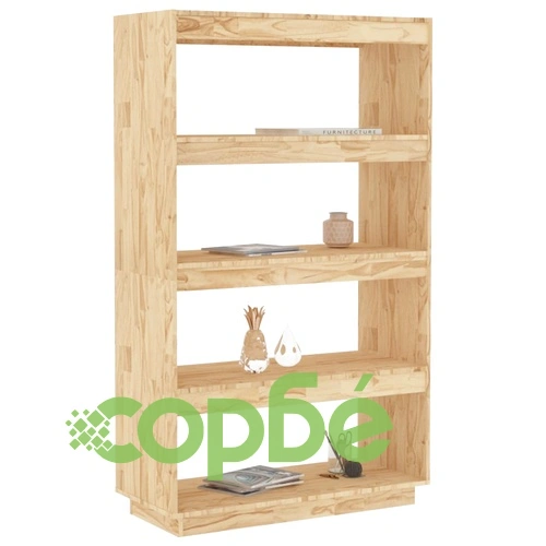Библиотека/разделител за стая, 80x35x135 см, бор масив ➤ топ цена ➤ sorbe.bg
