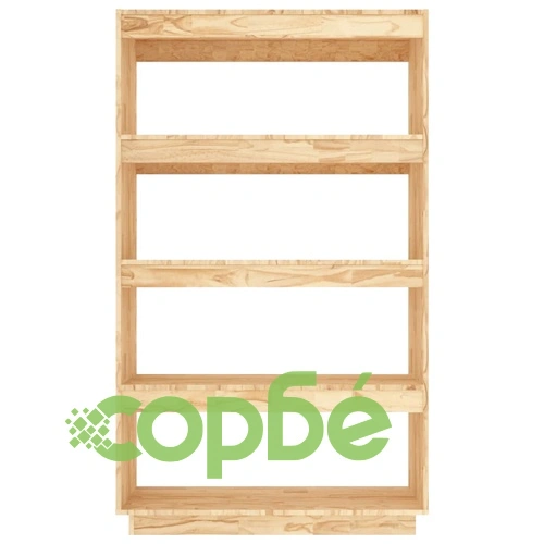 Библиотека/разделител за стая, 80x35x135 см, бор масив ➤ топ цена ➤ sorbe.bg