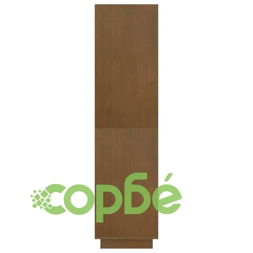 Библиотека/разделител за стая, меденокафява, 80x35x135 см, бор ➤ топ цена ➤ sorbe.bg