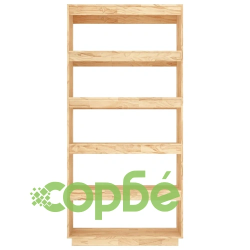 Библиотека/разделител за стая, 80x35x167 см, бор масив ➤ топ цена ➤ sorbe.bg