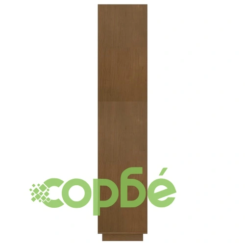 Библиотека/разделител за стая, меденокафява, 80x35x167 см, бор ➤ топ цена ➤ sorbe.bg