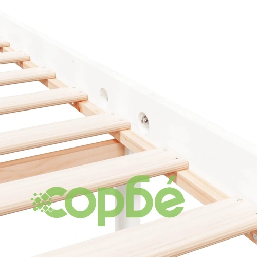 Легло за възрастни хора бяло 140x190 см бор масив ➤ топ цена ➤ sorbe.bg