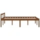 Легло за възрастни хора меденокафяво 120x200 см бор масив