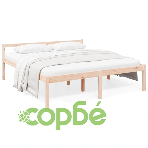 Легло за възрастни хора 180x200 см Super King Size бор масив ➤ топ цена ➤ sorbe.bg