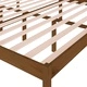 Легло за възрастни меденокафяво 180x200 см Super King Size бор