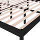 Легло за възрастни черно 180x200 см Super King Size бор масив