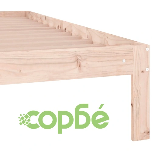 Рамка за легло, дърво масив, 135x190 cм, Double ➤ топ цена ➤ sorbe.bg