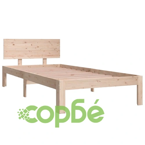 Рамка за легло, борово дърво масив, 90х200 см ➤ топ цена ➤ sorbe.bg