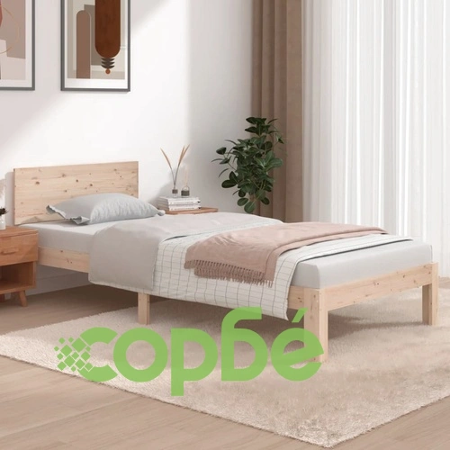 Рамка за легло, борово дърво масив, 90х200 см ➤ топ цена ➤ sorbe.bg