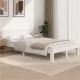 Рамка за легло, бяла, бор масив, 120х200 см