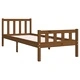 Рамка за легло меденокафява дърво 75x190 см Small Single